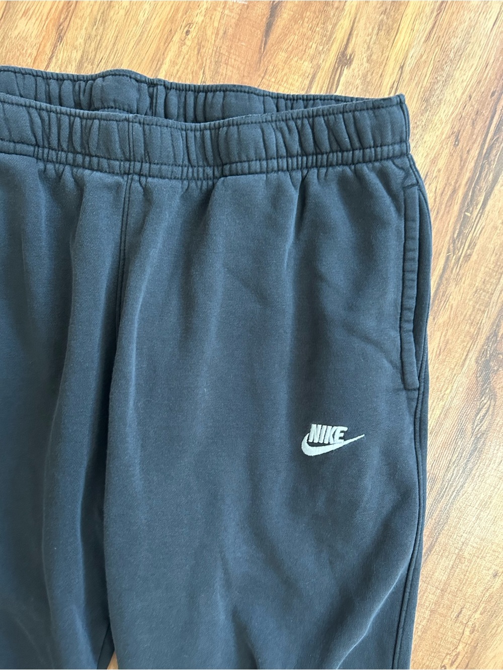 Nike Fleece Straight Leg Sweatpants Black Mens Size XL - Picture 4 of 9